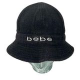 Bebe Vintage Black Terry Bucket Hat Photo 0