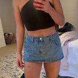 Edikted  Skirt Denim Mini Photo 0