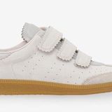 Isabel Marant Beth Low Top Suede Sneakers in Ecru Size 9 Photo 0