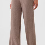 Gap [] Beige High Rise CashSoft Wide Rib Knit Sweater Pants NWT Sz Large Tall LT Photo 0