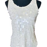 Jennifer Lopez   Cream Sequin Tank Top Photo 0
