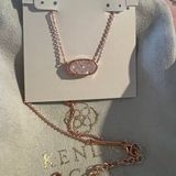 Kendra Scott Rose gold with pink drusy stone NWOT Photo 0