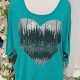 Miss Chievous Turquoise heart shaped top Photo 0