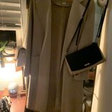 Magaschoni Faux Suede Coat With Belt Photo 0