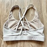 Lululemon Athletic Workout Energy Bra Off White Size 4 Photo 0