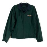 Port Authority  | Vintage Green Embroidered US/UK Flag "MG" Vented Rain Jacket M Photo 0