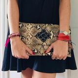 Chico's Chico’s Snake Skin Clutch Photo 0