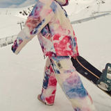 Free People  Movement On The Ascend Ombre Tie Dye Snow Ski Pants Primaloft Pink Photo 0
