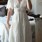Moon River  white eyelet embroidered maxi dress Photo 0