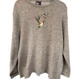 American Vintage Vintage Grandpa Fisherman Sweater Ducks Knit Crewneck Cozy Ski Winter Cabin XL Photo 0