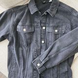 H&M Oversized  Denim Black Jacket Photo 0