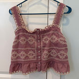 American Eagle  Eyelet Crop Top Photo 0