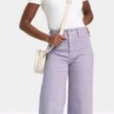 Universal Threads Sailor Wide Leg Purple Universal Thread Sz 16 NWT High Rise Ankle Jeans boho Photo 0