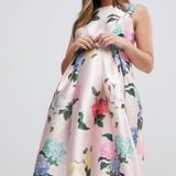 Chi Chi London Maternity Floral Dress Photo 0