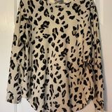 Tickled Teal Leopard Tunic Long Sleeve Photo 0