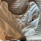 Free People  Top Long Sleeve White Women’s Photo 0