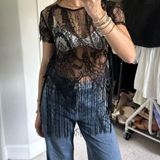 Amazon fringe lace top Photo 0