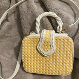 Urban Expression Yellow And White Purse Photo 0