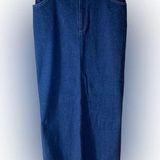 Ellen Tracy Vintage 90s Style Denim Maxi Skirt with Slit - 90s Chic Collection Photo 0