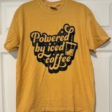 Comfort Colors Powered By Iced Coffee T-Shirt Photo 0