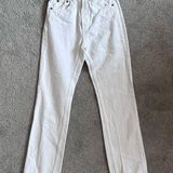 ZARA Women's White Straight Leg Jeans Size 2 Photo 0