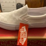 Vans Silver Asher Slip On Sneaker Shoe Photo 0