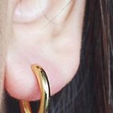 Deal Of The Day/15mm Huggies/ Gold Over Sterling Silver Photo 0