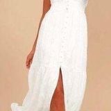 Lulus NWT LULU’S Time Well Spent Embroidered Maxi Dress Photo 0
