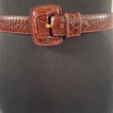 Liz Claiborne 90’s Vintage ‘’ Brown Leather Belt Photo 0