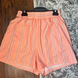 Orange Stripe Boxer Style Shorts size Small Photo 0