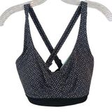 prAna  Bikini Swim Top 36D Medium Underwire Convertible Straps Black Sporty Photo 0