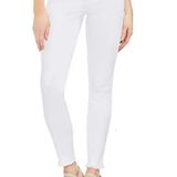 Vince Camuto White Fray Hem Skinny Jeans Photo 0