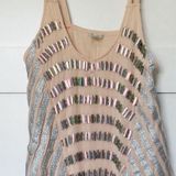 Ecote Iridescent Beaded Tank Top Photo 0