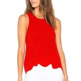 autumn cashmere Scallop Shaker Tank in Apple Photo 0