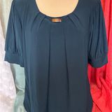 Notations Elegant Teal Blouse Photo 0