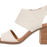 Toms Majorca cut out heels block heels neutral size 7 Photo 0