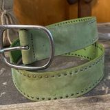 Calvin Klein  Jeans Aged Leather Belt Photo 0