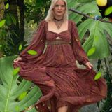 Free People New  Folklore Maxi Dress Size XS $288 Photo 0