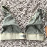 SKIMS Cotton Plunge Bralette in Mineral M Photo 0