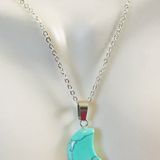 Handmade Turquoise  Moon Gemstone Necklace Photo 0