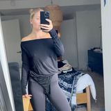 Paige off the Shoulder Black Bodysuit Photo 0