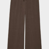 Aritzia Chocolate Wide-Leg Pants Photo 0