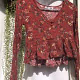 Mimi Chica Floral Crop Top  Photo 0
