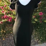 St. John NWT Santana Knit Ruffle Sleeve Dress Photo 0