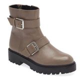 Nordstrom $129 Macombs Water Resistant Moto Boot in Taupe 6.5 Photo 0