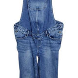 DL1961  Maternity Denim Overalls Distressing Size Large Bridget Overall Maternity Photo 0