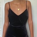 Avec Les Filles Velvet Midi dress Photo 0