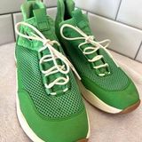 Gianni Bini Women's Rizwell Lace-Up Sneakers Size US 7.5 M Galactic Green Shoes Photo 0
