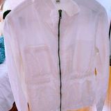 Supplies Women’s  Jacket White Linen Blend Zip Front Long Sleeve S Photo 0