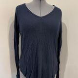 Feel the Piece Long Sleeve Navy Top Photo 0